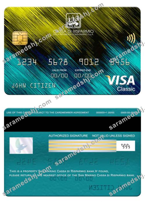 San Marino Cassa di Risparmio bank visa classic card